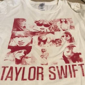 white taylor swift shirt
